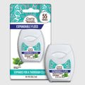 Peppermint Flavored Expandable Dental Floss – 55 Yards
